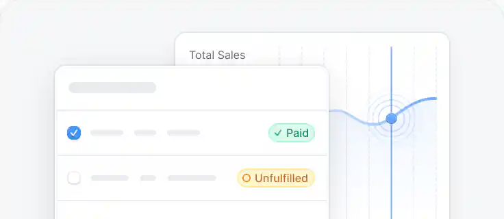 Order and shopping cart page graphics