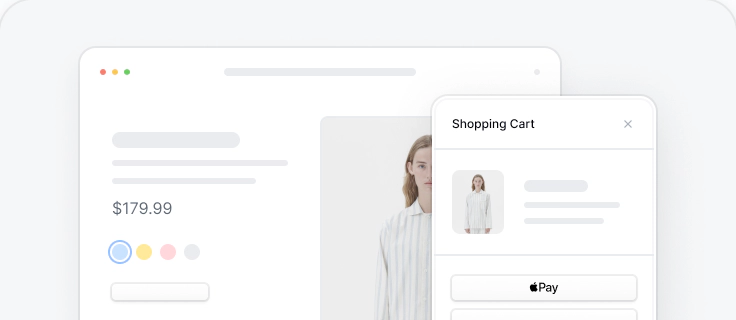 Order and shopping cart page graphics